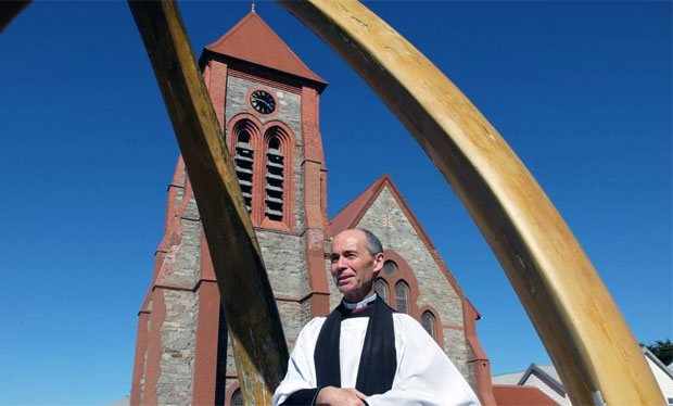 The Reverend Richard Hines is the subject for the latest series of ‘An Island Parish’. Photo BBC.
