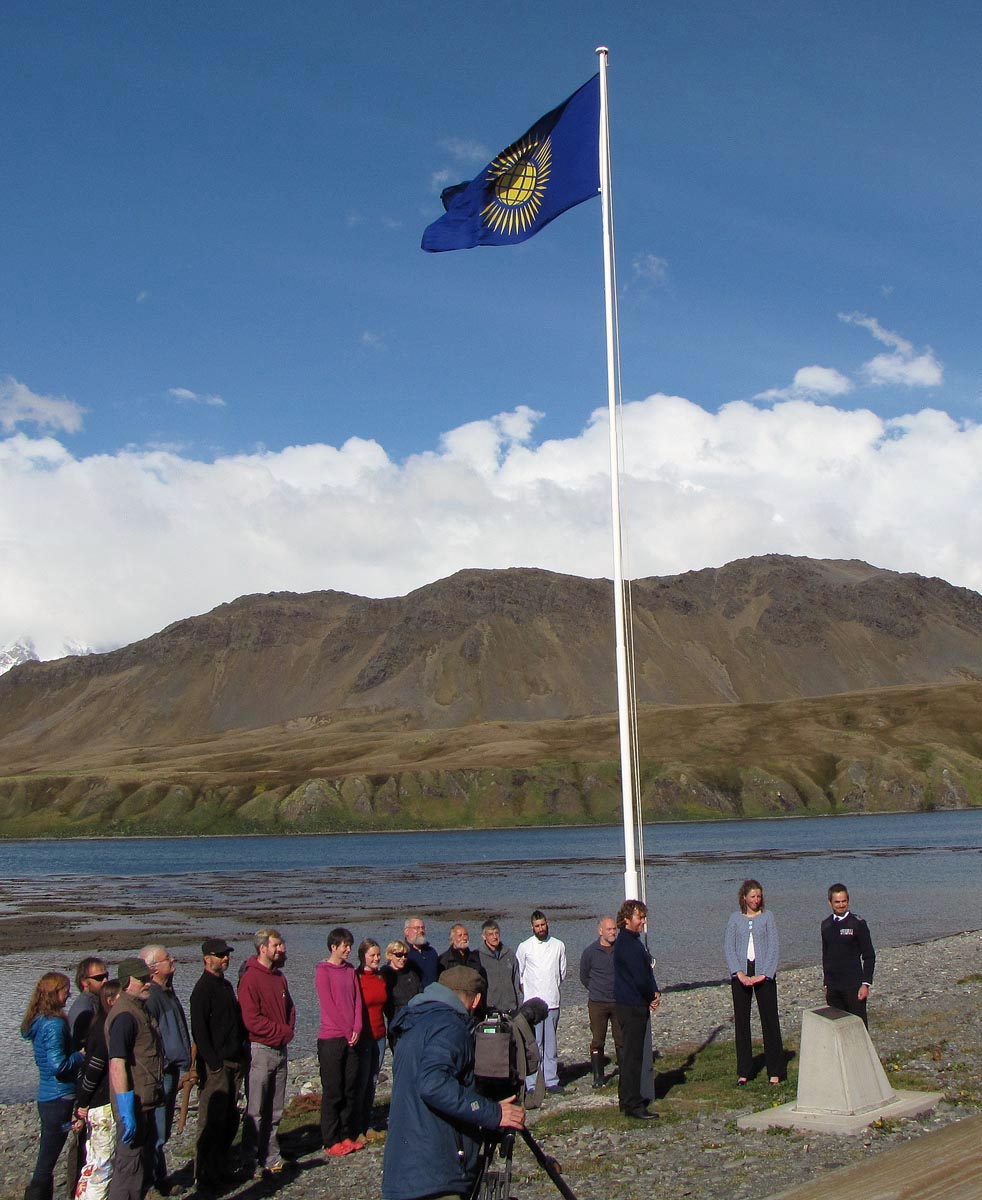 The Commonwealth flag flies above KEP on Commonwealth Day.