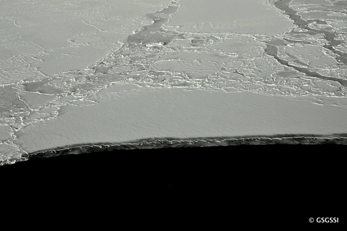 On edge...the extremities of the Antarctic sea ice creep north past the South Sandwich Islands.